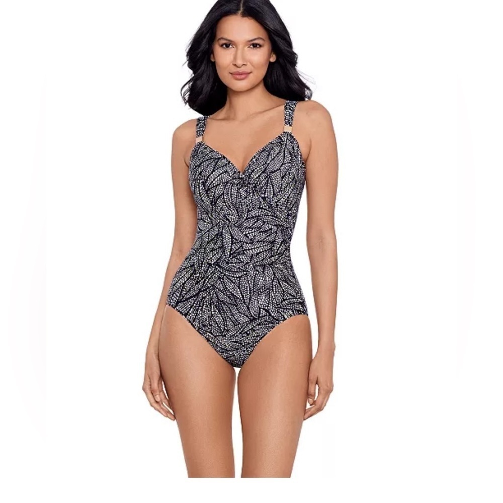 NWT Miraclesuit Women's Shore Leave Siren Underwire Slimming One-Piece Swimsuit